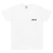 Load image into Gallery viewer, "Greetings from Cow Bay" pocket tee