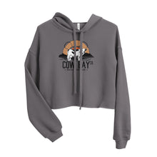 Load image into Gallery viewer, Cow Bay Fall Collection Crop Hoodie
